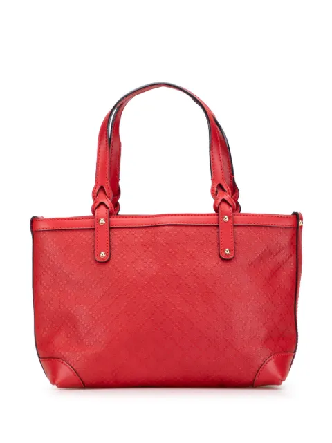 Gucci Pre-Owned 2016-2025 Small Diamante Leather Craft tote bag Red E8ZYVTCWNZBAOAO1