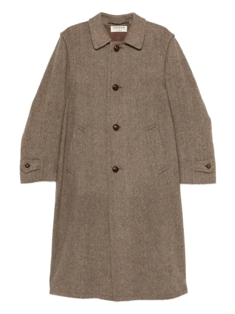 A.N.G.E.L.O. Vintage Cult 1990s wool-blend buttoned coat Brown AN600ZO