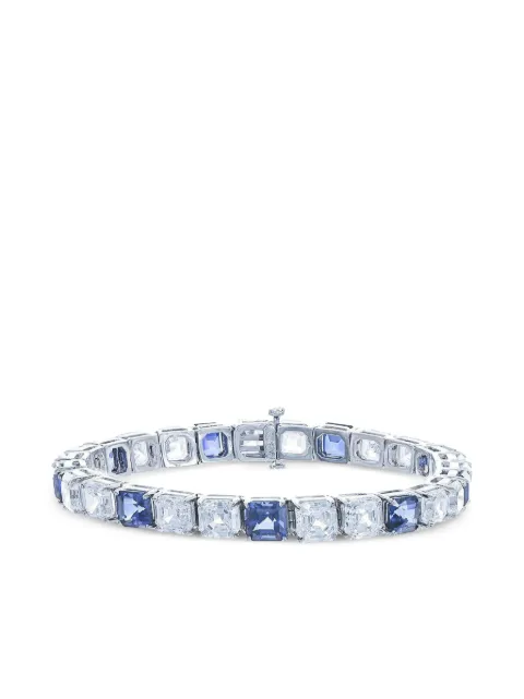 Fantasia by Deserio Alternating sapphire and diamond bracelet Silver BF86561
