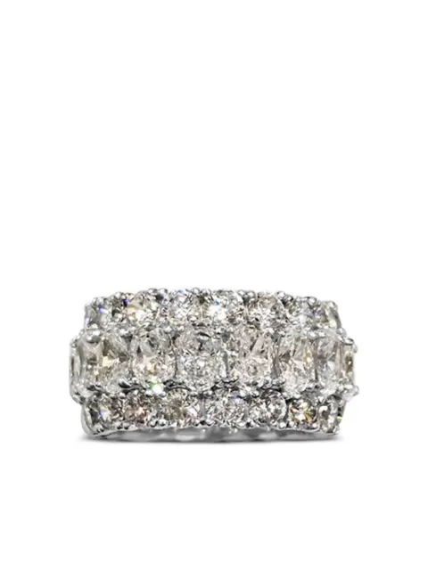 Fantasia by Deserio 14K white gold cubic zirconia eternity ring Silver F1453
