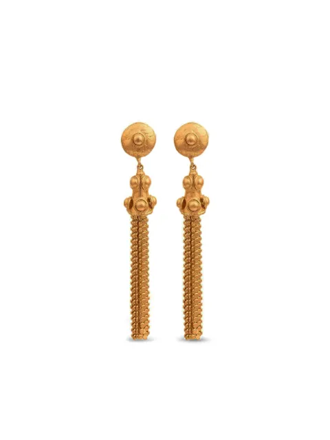 Sylvia Toledano Gio gold disc-embellished tassel earrings Gold E205D