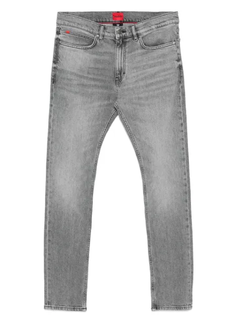 HUGO logo-plaque jeans Grey 50542701