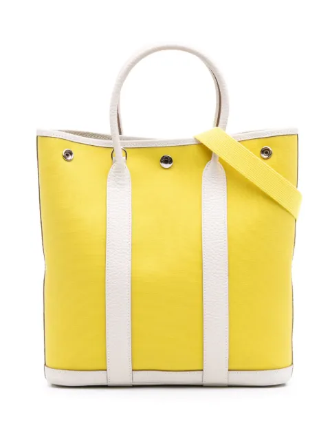 Hermès Pre-Owned 2020 Toile and Negonda Garden File 28 satchel White MWXV78Y9SC87ZFUU