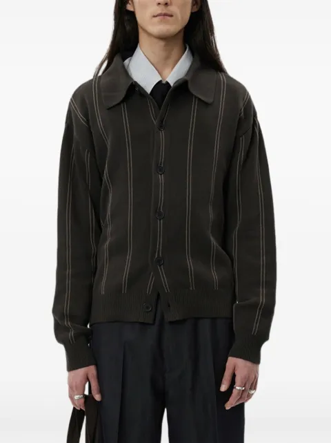mfpen pinstripe collared cardigan Brown M325064
