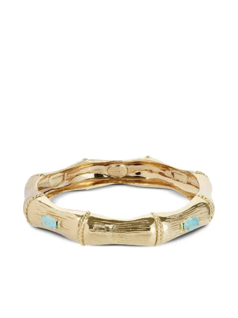 Gas Bijoux bamboo turquoise bracelet Gold BBAMBOUOS