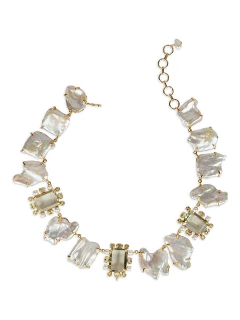 Bounkit Jewelry Jana baroque-pearl chain necklace Gold CH3D1G