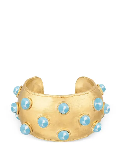 Sylvia Toledano Dune stone-embellishment cuff bracelet Gold C156G