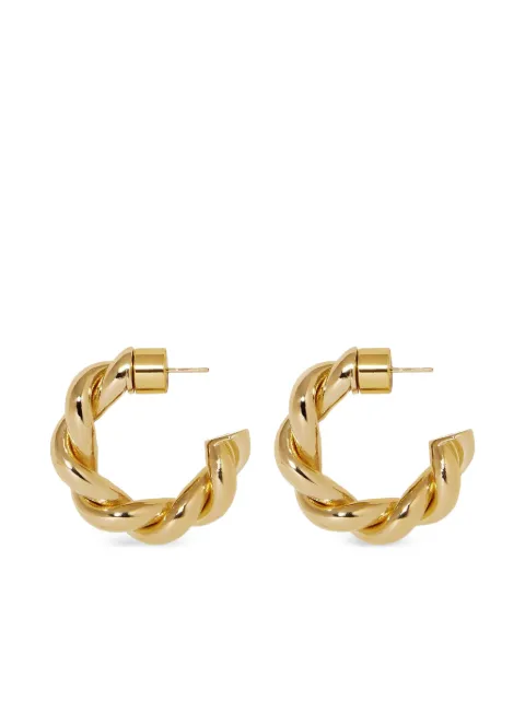 Jennifer Fisher Twisted Lilly Huggie earrings Gold JFB04159