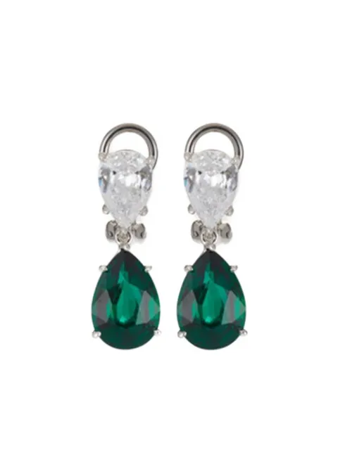Fantasia by Deserio drop earrings Green EF1439