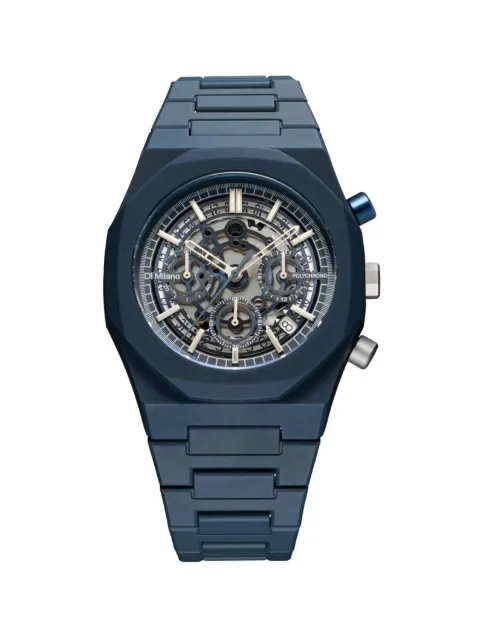 D1 Milano Polychrono 40.5mm Blue PHBJ12