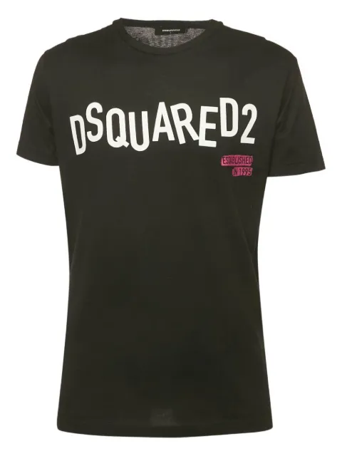 DSQUARED2 logo-print T-shirt Black 1186708