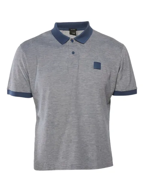 BOSS logo-detail cotton polo shirt Grey 1173364