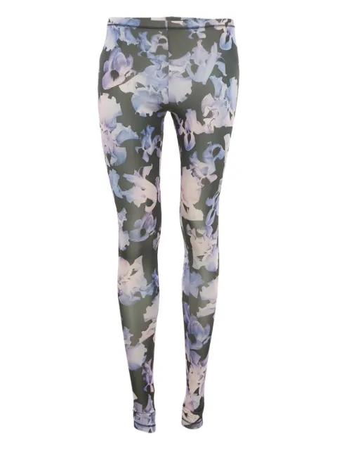Alexander McQueen Pre-Owned floral-print leggings Purple 1181914
