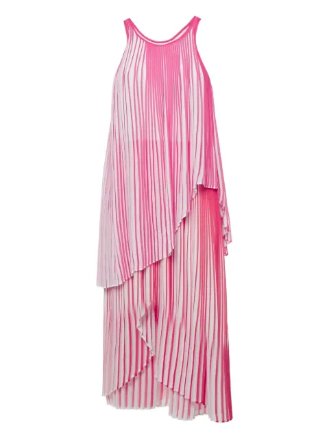 Stella McCartney Pre-Owned pleated stripe dress Pink 1181852
