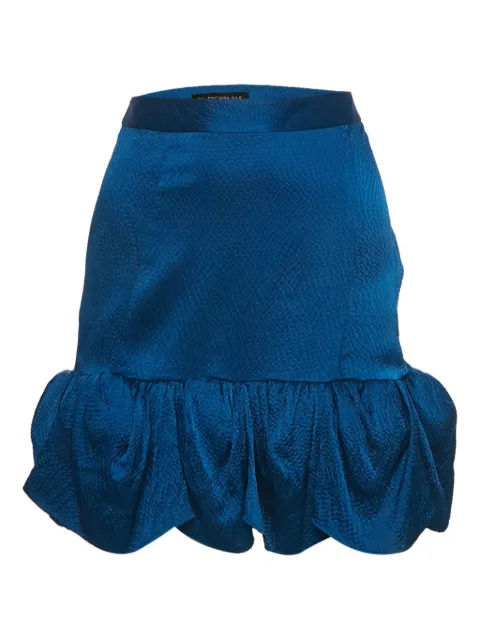 Balenciaga Pre-Owned ruffled mini skirt Blue 1179503