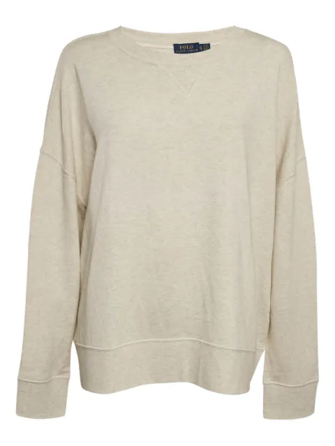 Polo Ralph Lauren Vintage suede-trimmed fringe sweatshirt Neutrals 1165209