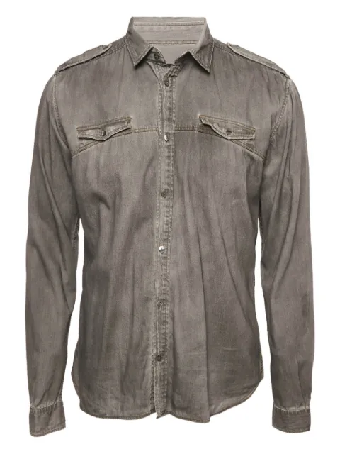 Dolce & Gabbana Pre-Owned double-pocket denim shirt Grey 1181720