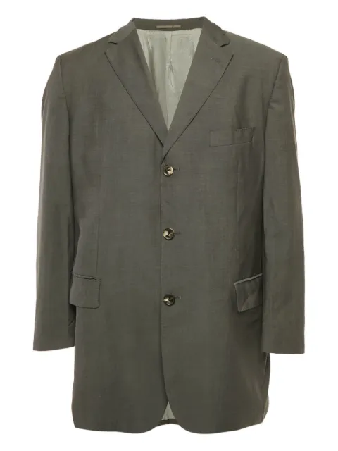 BOSS single-breasted wool blazer Grey 1177553