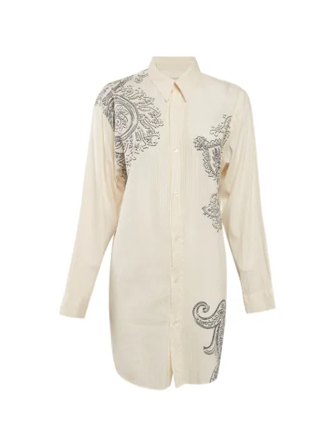 Etro Pre-Owned paisley long-sleeve shirt Neutrals 1171543