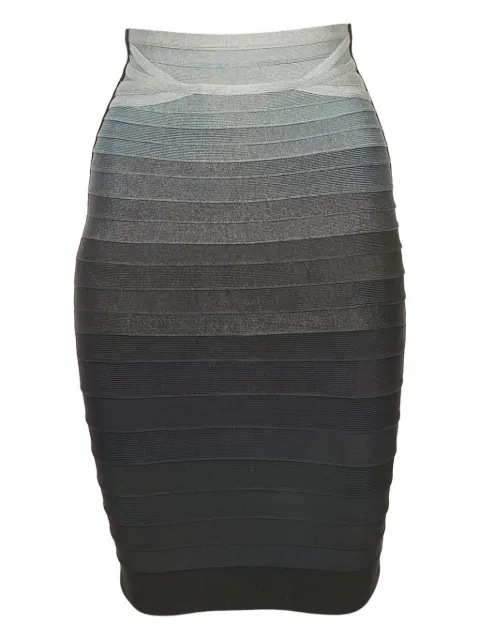 Hervé Léger Pre-Owned 2000s bandage knit skirt Grey 1171861