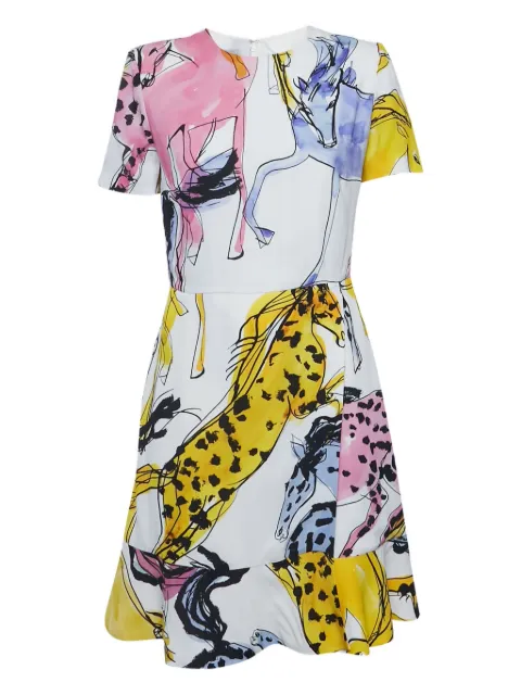 Stella McCartney Pre-Owned printed silk dress White 1171574