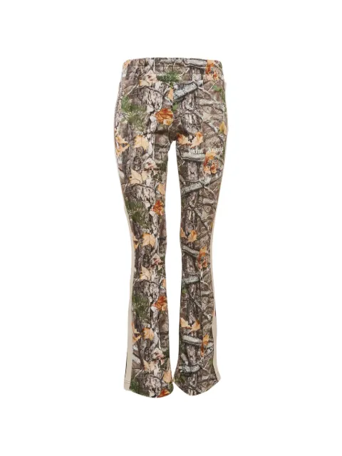 Palm Angels camouflage-print side-stripe trousers Brown 1169969