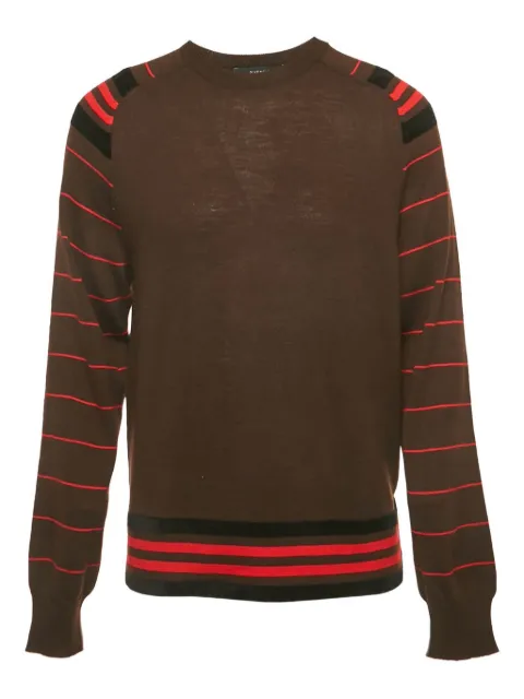 Givenchy Pre-Owned striped wool pullover Brown 1187997