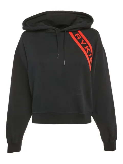 Sonia Rykiel Pre-Owned 2020s logo-detail hoodie Black 1182659