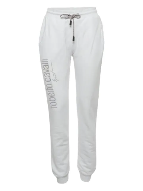 Roberto Cavalli Vintage logo-print track pants White 1181657