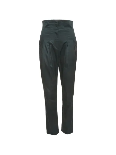 Giambattista Valli pleated high-waisted trousers Green 1186266