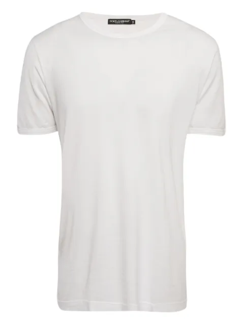 Dolce & Gabbana Pre-Owned cotton jersey T-shirt White 1180087