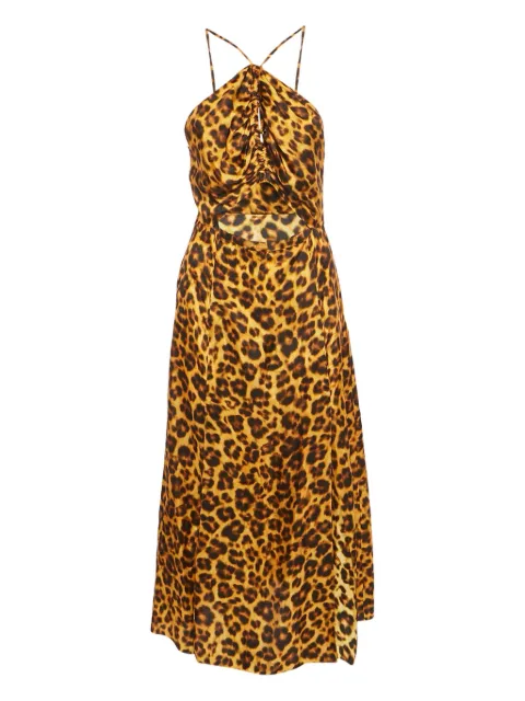 SANDRO leopard-print dress Orange 1179521