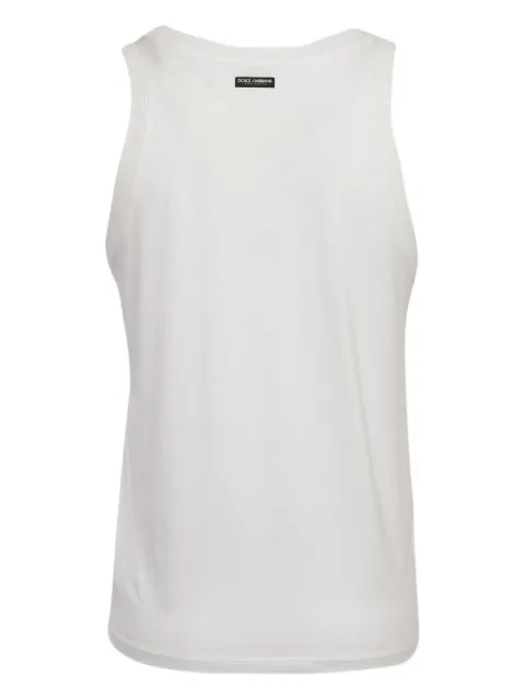 Dolce & Gabbana Pre-Owned stretch-cotton tank top White 1180408