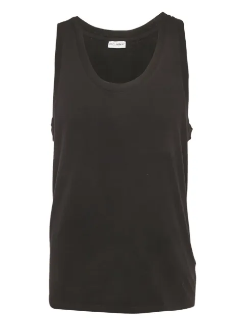 Dolce & Gabbana Pre-Owned scoop-neck tank top Black 1180137