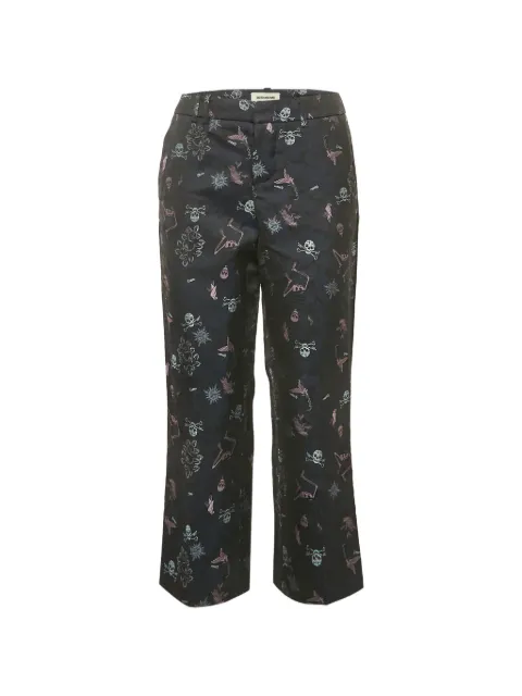 Zadig&Voltaire Tattoo Posh jacquard trousers Blue 1177768