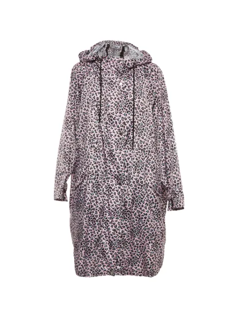Maje leopard-print zip-up coat Pink 1178039