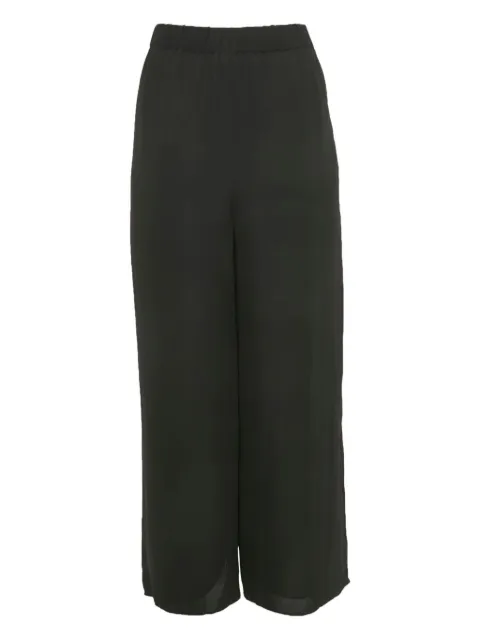 Theory elasticated-waist chiffon trousers Black 1178223