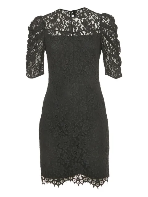SANDRO floral-lace mini dress Black 1180588