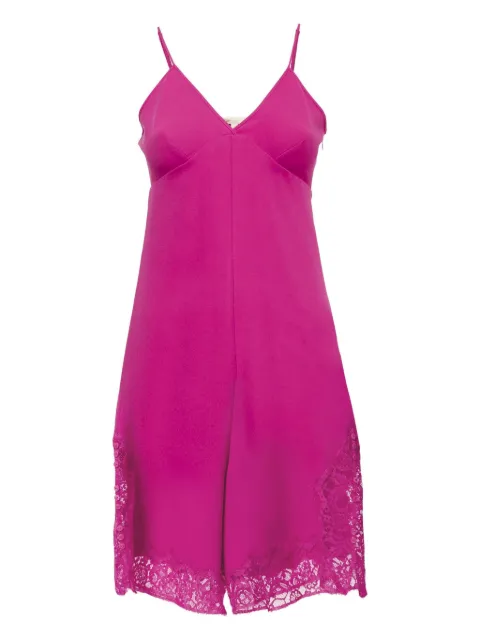 Maje lace-trimmed playsuit Pink 1151084