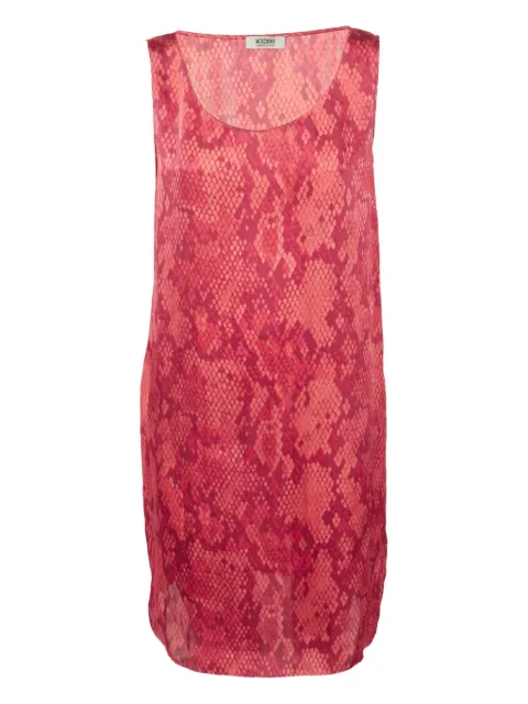 Moschino Pre-Owned snakeskin-print sleeveless dress Red 1171923