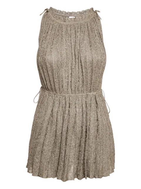 Missoni Pre-Owned metallic-effect knitted top Gold 1171638