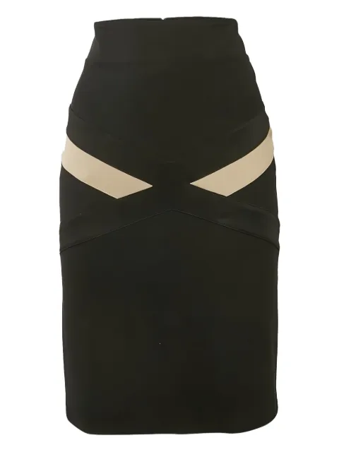 Cavalli Class panelled pencil skirt Black 1171071