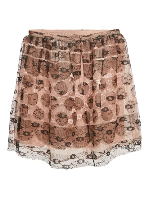 Red Valentino Vintage tulle lace skirt Neutrals 1170384