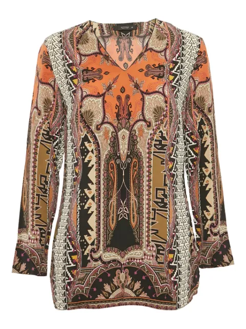 Etro Pre-Owned paisley-print silk blouse Brown 1169922