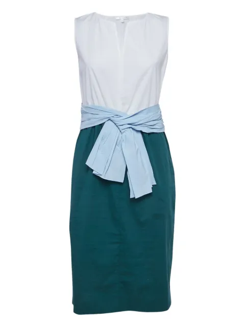 Paule Ka 2010s colour-block tie-waist dress Blue 1169336