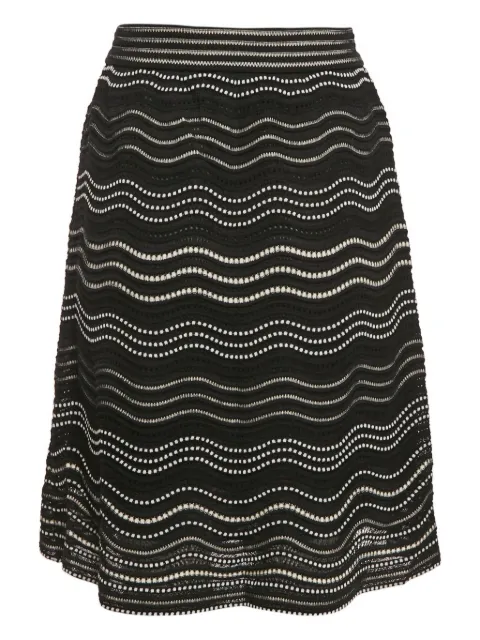 Missoni Pre-Owned wave knitted skirt Black 1171755