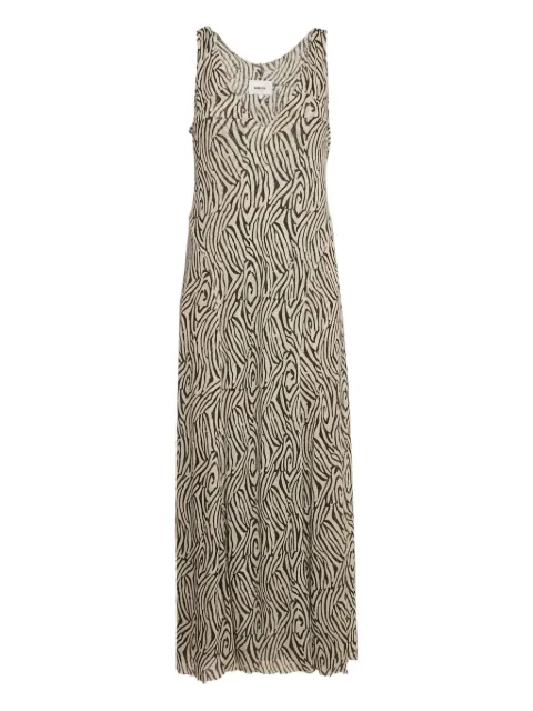 Nanushka zebra-print sleeveless dress Neutrals 1169660