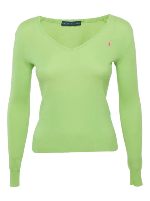 Polo Ralph Lauren Vintage cashmere V-neck sweater Green 1163326