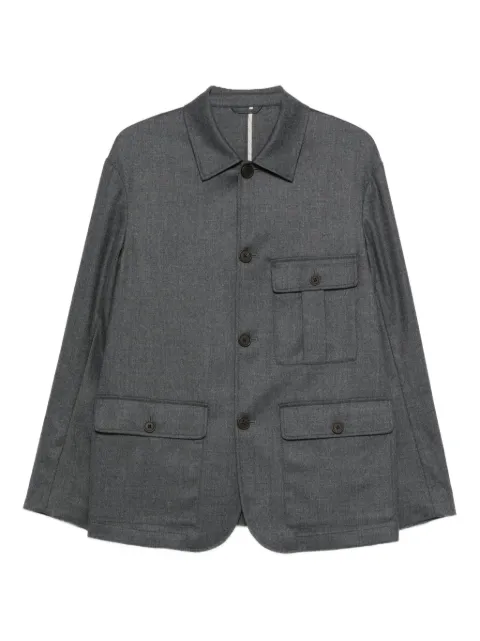 Emporio Armani wool-blend shirt jacket Grey EM003296AF18507