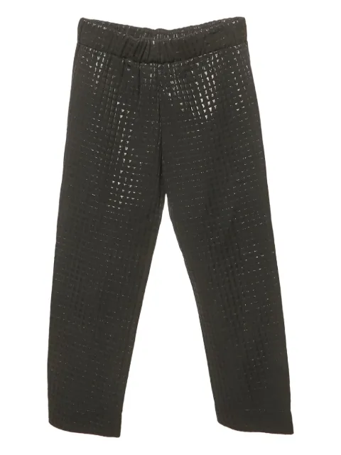 Marni Pre-Owned lurex check trousers Black 1174072